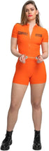 Sexy Convict Orange Romper Costume