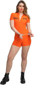 Sexy Convict Orange Romper Costume