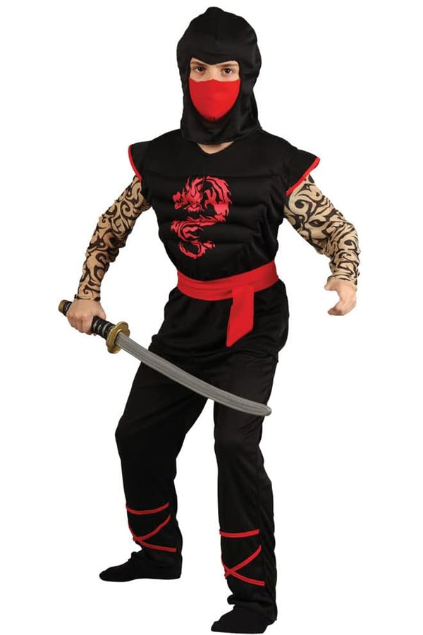 Muscle Chest Ninja Warrior Boys Costume