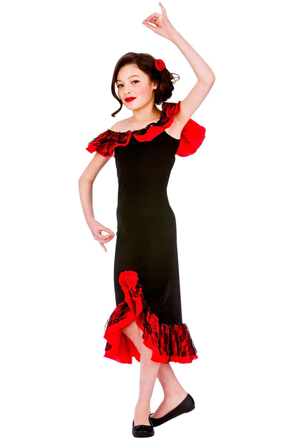 Spanish Senorita Girls Costume
