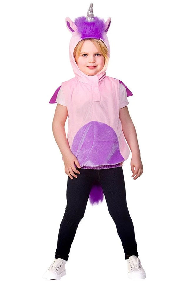 Unicorn Hooded Tabard Girls Costume