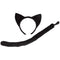 Black Cat Ears & Tail Set