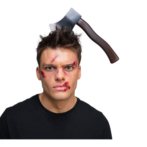 Axe in Head Halloween Prop (14+)