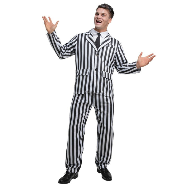 Black and White Stripe Suit Costume