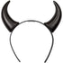 Devil Horns on Headband - Black