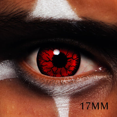Mesmereyez Mini Sclera Red Rage Coloured Contacts