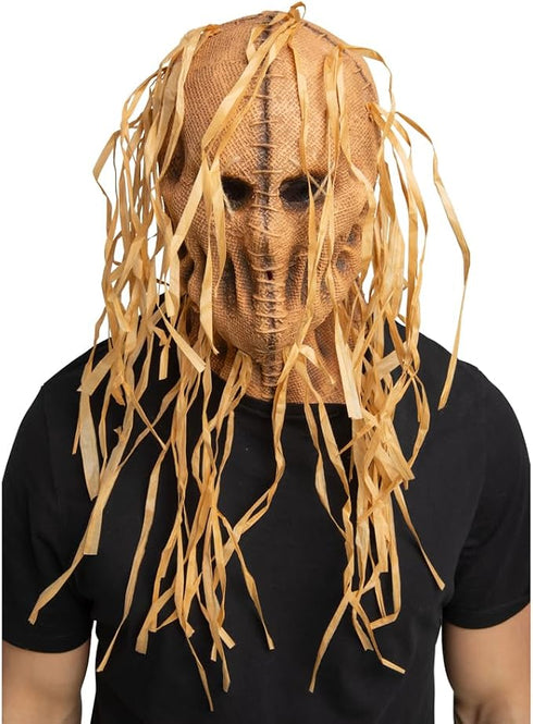 Full Head Scarecrow Halloween Latex Mask