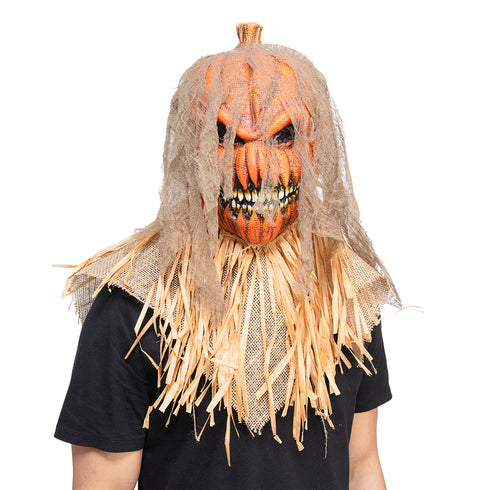 Pumpkin Scarecrow Halloween Mask