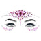 Bird Design Face Gems - Pink