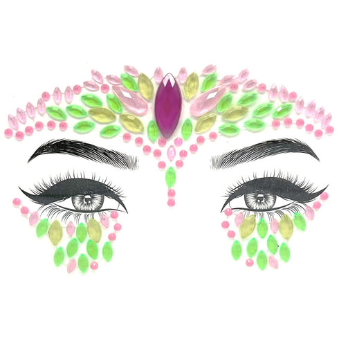 Scales Design Face Gems - Multicolor