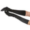 Satin Long Gloves, Black