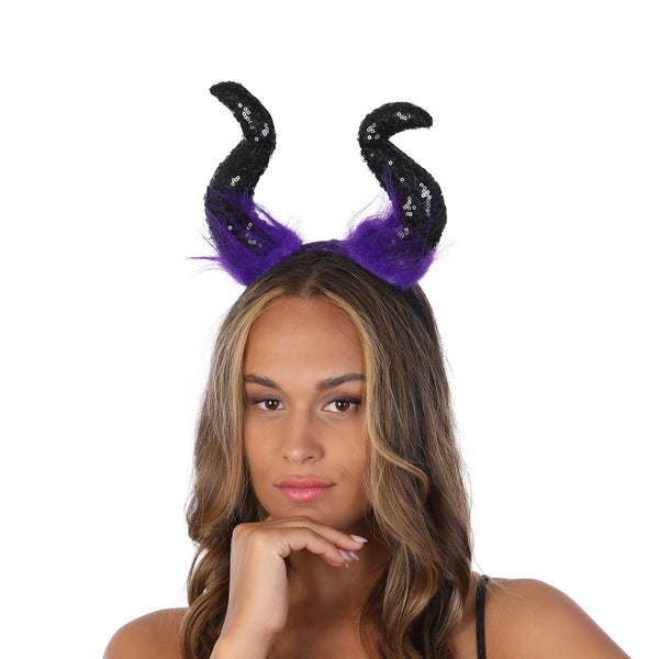 Black & Purple Large Horns