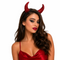 Rhinestone Devil Horns Headband