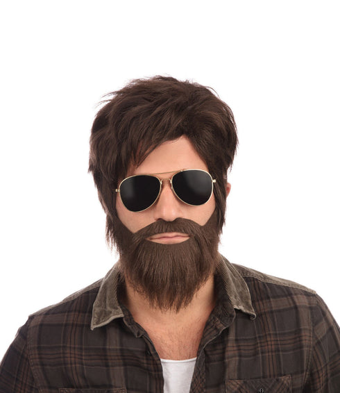 Vegas Vacation Wig & Beard Set