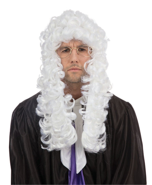 White Judge Wig