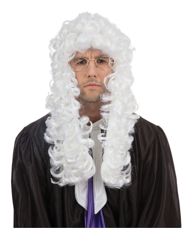 White Judge Wig
