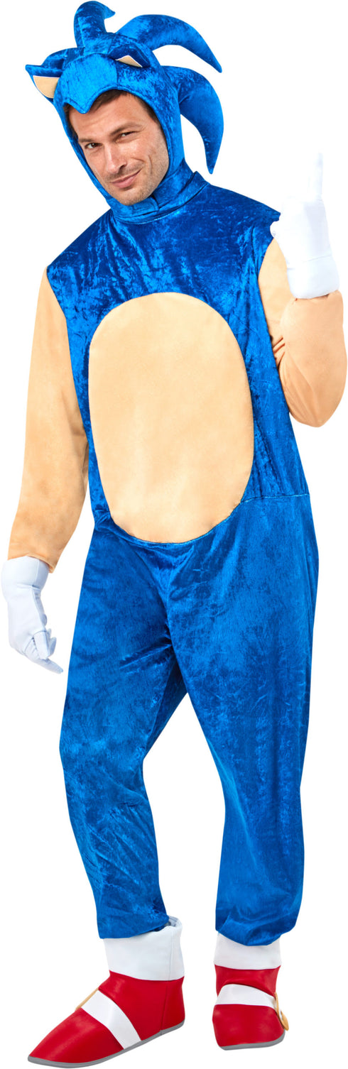 Adult Deluxe Sonic The Hedgehog Costume