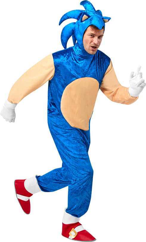 Adult Deluxe Sonic The Hedgehog Costume
