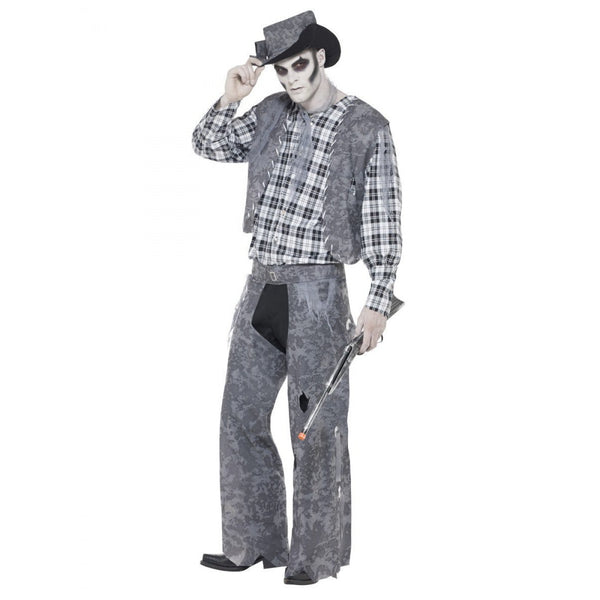 Ghost Town Cowboy Costume Grey with Hat