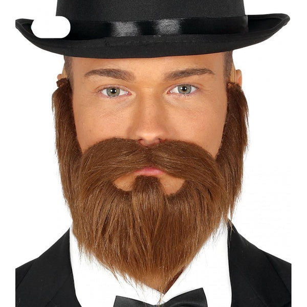 Brown Beard and Moustache