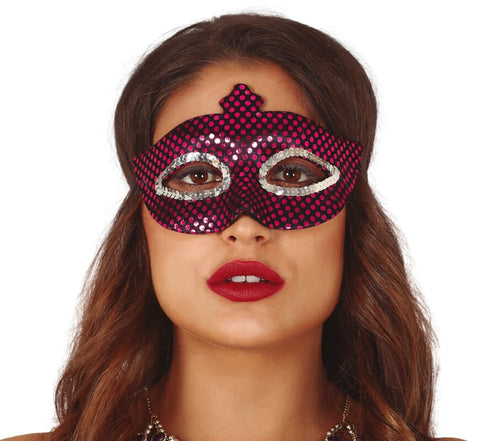 Ladies Baroque Black/Purple Mask