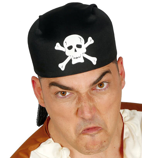Black Fabric Pirate Hat