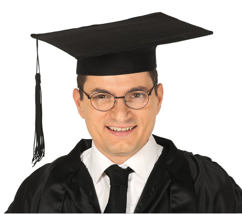 Themed Graduation School Uniform Student Fabric Black Hat 30x30 CM Unisex Adults