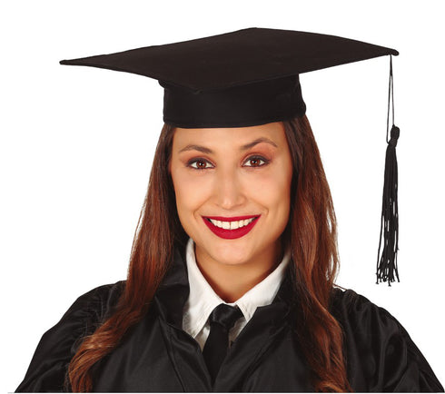 Themed Graduation School Uniform Student Polyester Black Hat 30x30 CM Unisex Adults