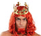 Medieval Halloween Fairytale Royal Gold King Crown Jeweled Adults Fancy Dress Accessory