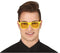 Plastic Fun Loving Yellow Glasses With Yellow Lenses Shades Party Wear Accessory