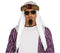 Medieval Arabic Gold Turban & Hat Arabian Nights Costume Traditional Dress for Adults