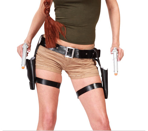 Double Holster with Guns