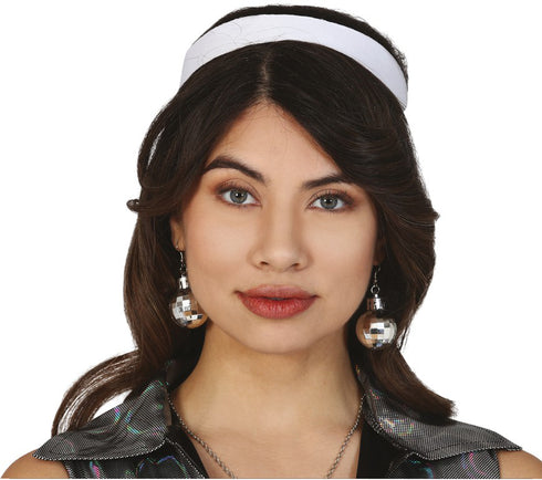 70s Fancy And Fun Loving Themed Rockstar Pair of Disco Ball Earnings Jewelry For Girls