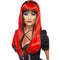Bewitching Wig. Red over Black