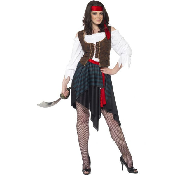 Pirate Lady Costume Brown