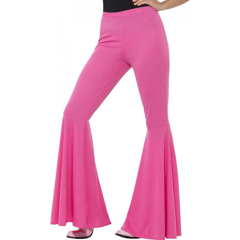 Flared Trousers Ladies Pink