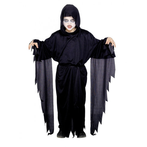Screamer Ghost Robe, Black, with Hood
