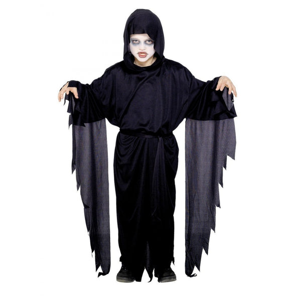 Screamer Ghost Robe, Black, with Hood