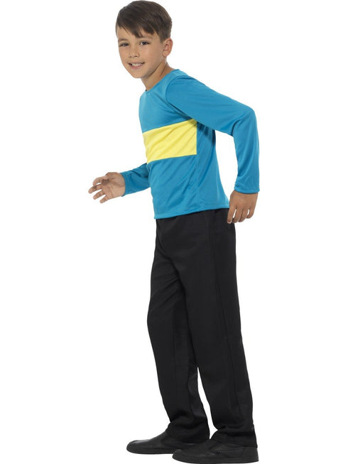 Jumper, Blue with Yellow Stripe