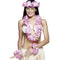 Hawaiian Pink Leis Garland Flower Necklace Costume