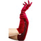 Velveteen Gloves Red