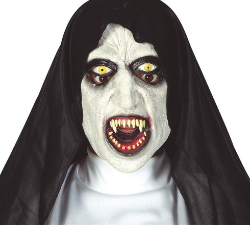 Latex Synister Nun Mask