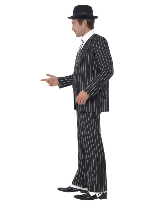Vintage Gangster Boss Costume, Black