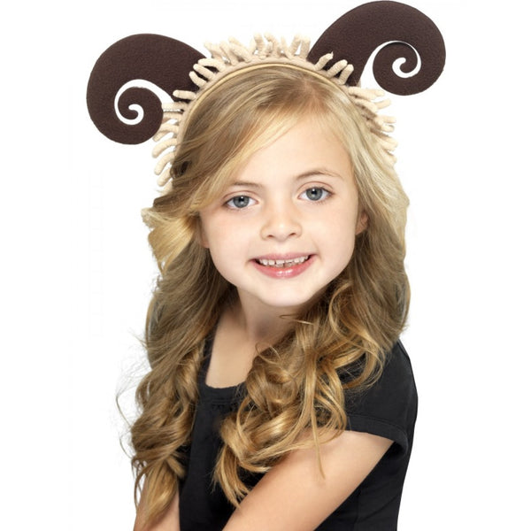 Sheep Horns on a Headband