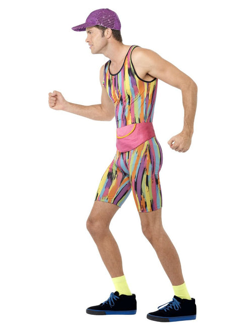 Aerobics Instructor Costume, Multi-Coloured