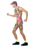 Aerobics Instructor Costume, Multi-Coloured