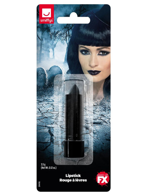 Smiffys Make-Up FX, Lipstick, Black