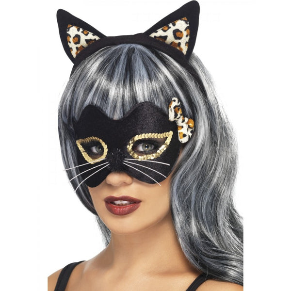 Midnight Kitty Eye Mask and Ear Set