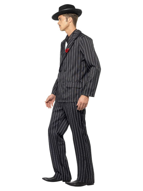 Zoot Suit Costume, Male, Black