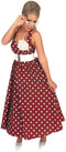 1950s Day Dress Red